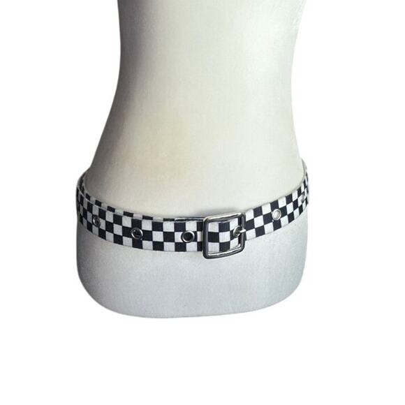 Black And White Checkered Belt‎ Unisex Size XL - Picture 5 of 5
